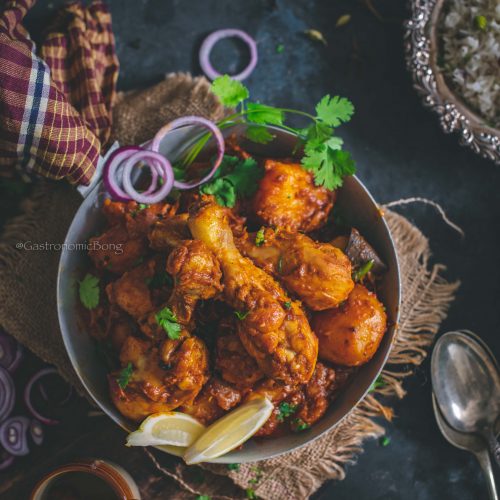 Bengali Bhuna Chicken Kosha Murgir Mangsho Gastronomic Bong