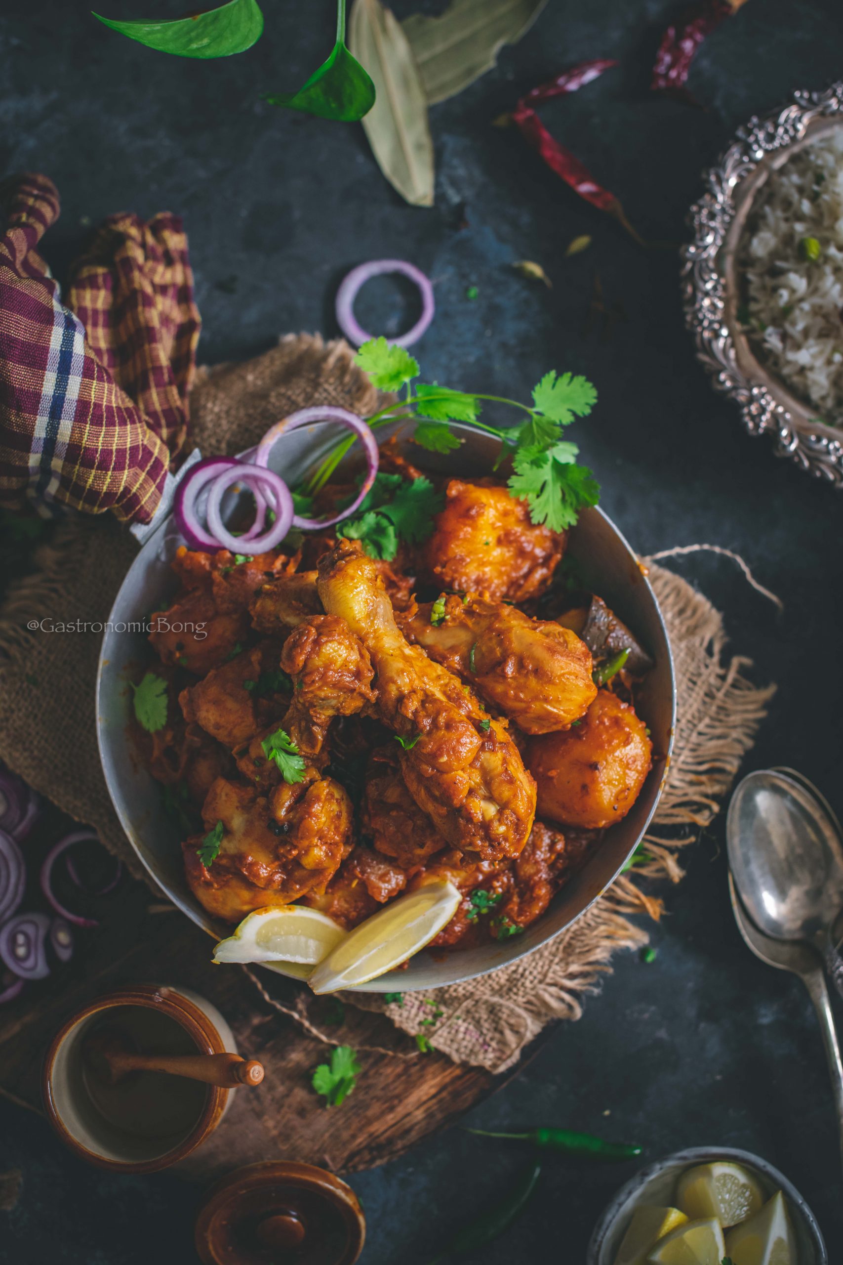 Bengali Bhuna Chicken Kosha Murgir Mangsho Gastronomic Bong