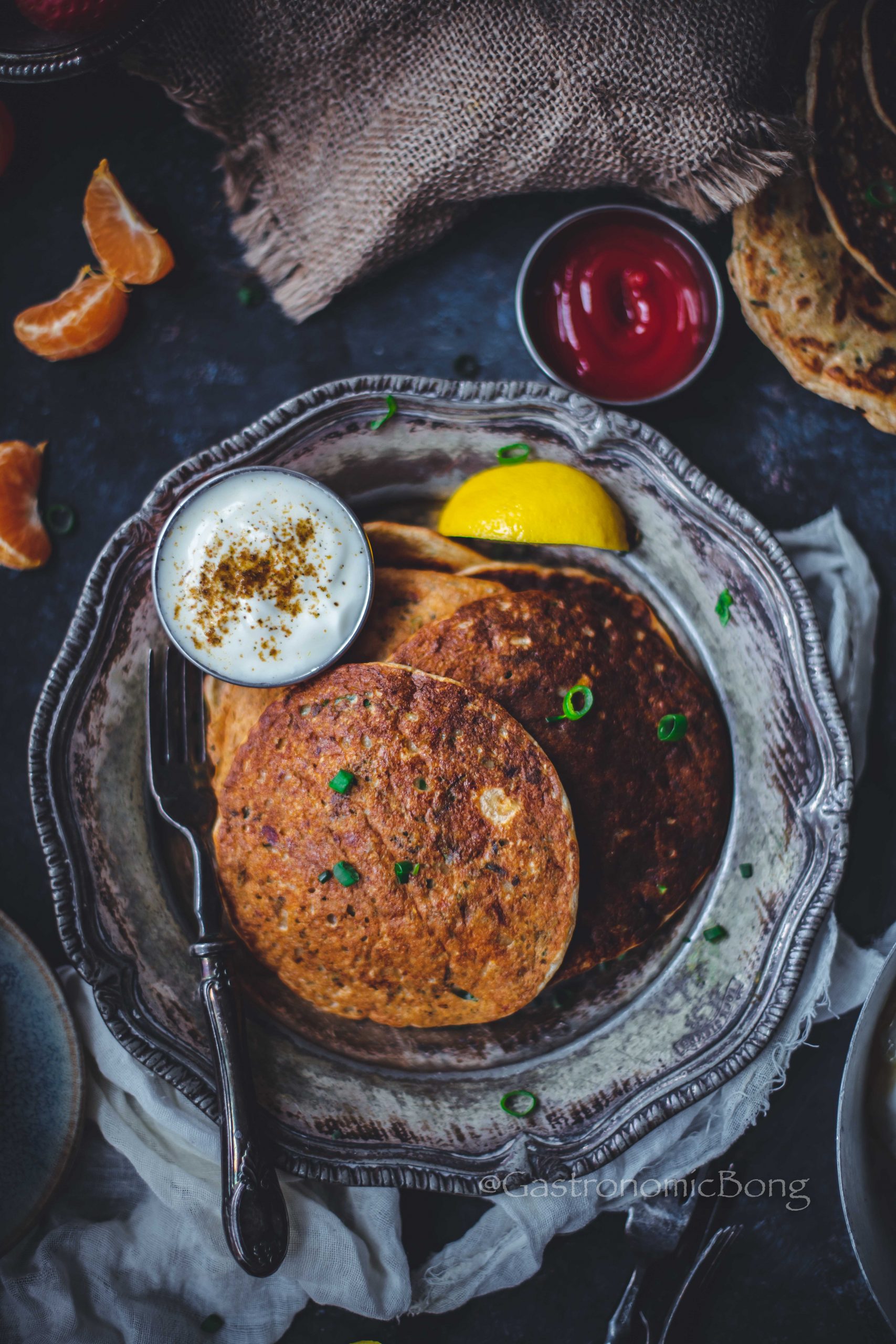 Savoury Paneer and Veggies Multigrain Pancakes | Paneer pancakes | dinner pancakes-image