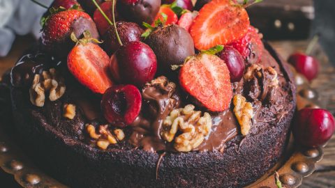 Gluten and Dairy-Free Chocolate Walnut Cake - California Walnuts